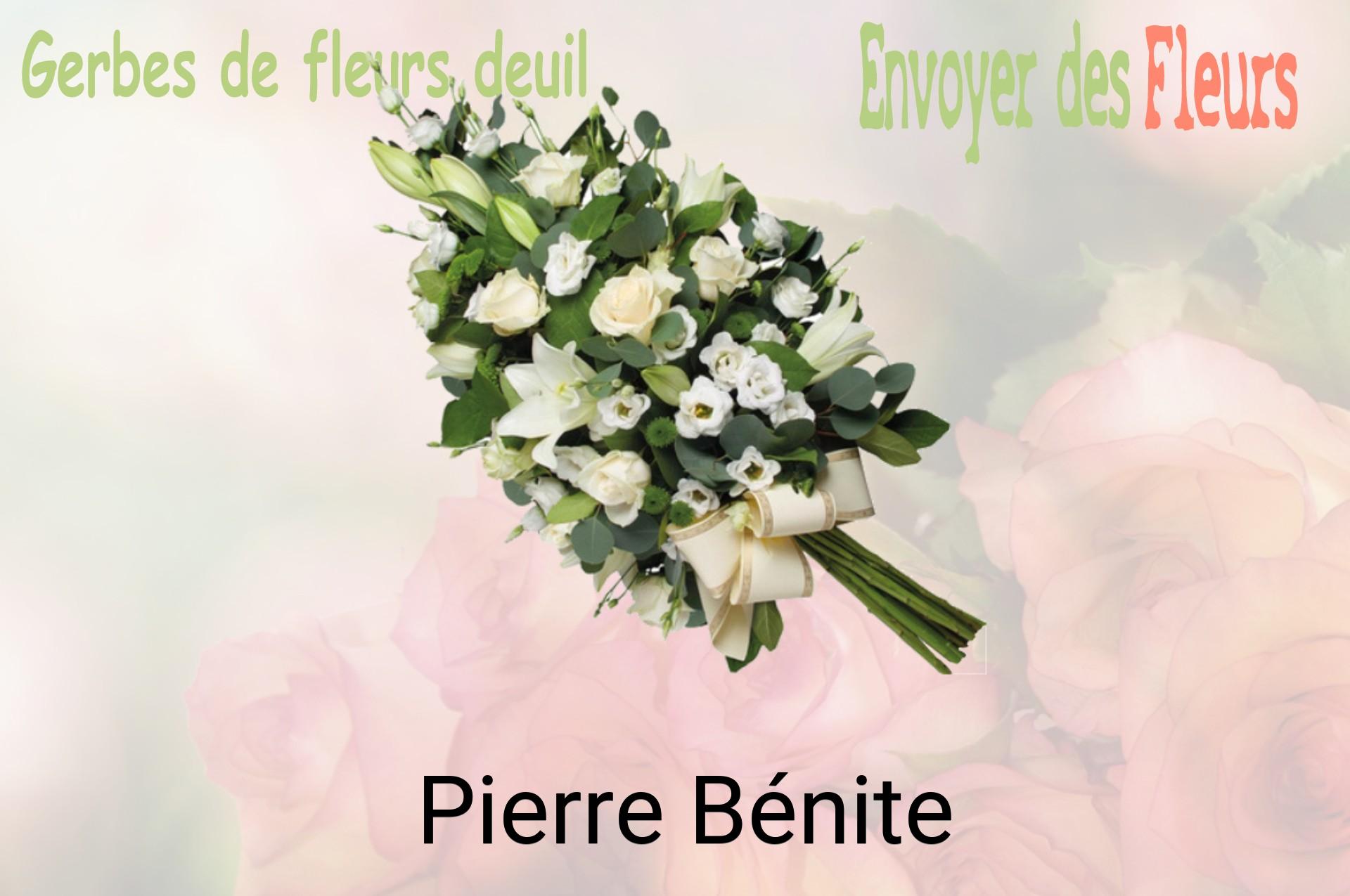 Gerbe de fleurs de deuil livrée à Pierre-Bénite